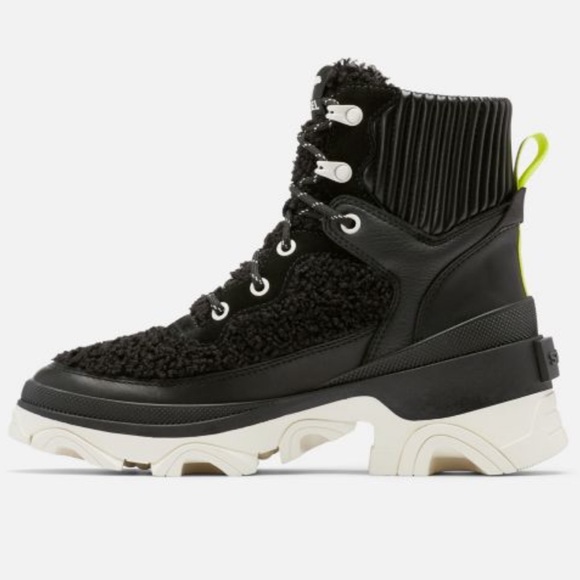 Sorel Brex Boot Cozy Lace in Black, Sea Salt - Picture 3 of 11